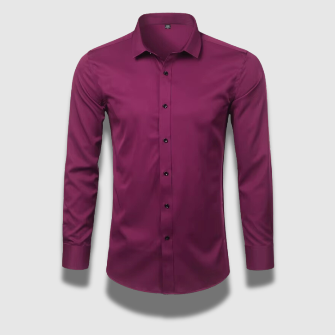 Camicia formale elasticizzata da uomo senza rughe Premium