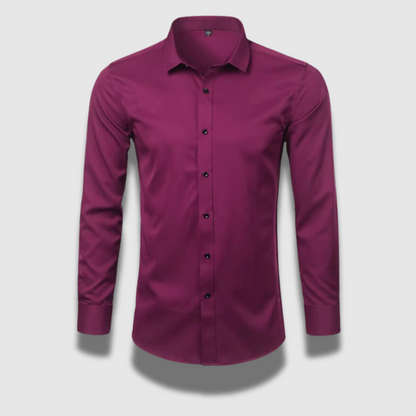 Camicia formale elasticizzata da uomo senza rughe Premium