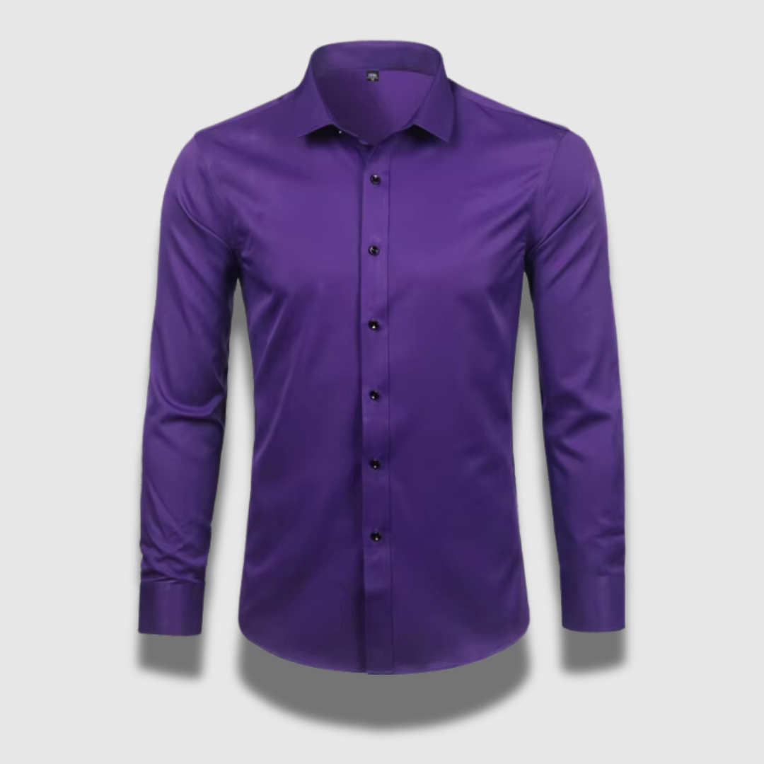 Camicia formale elasticizzata da uomo senza rughe Premium