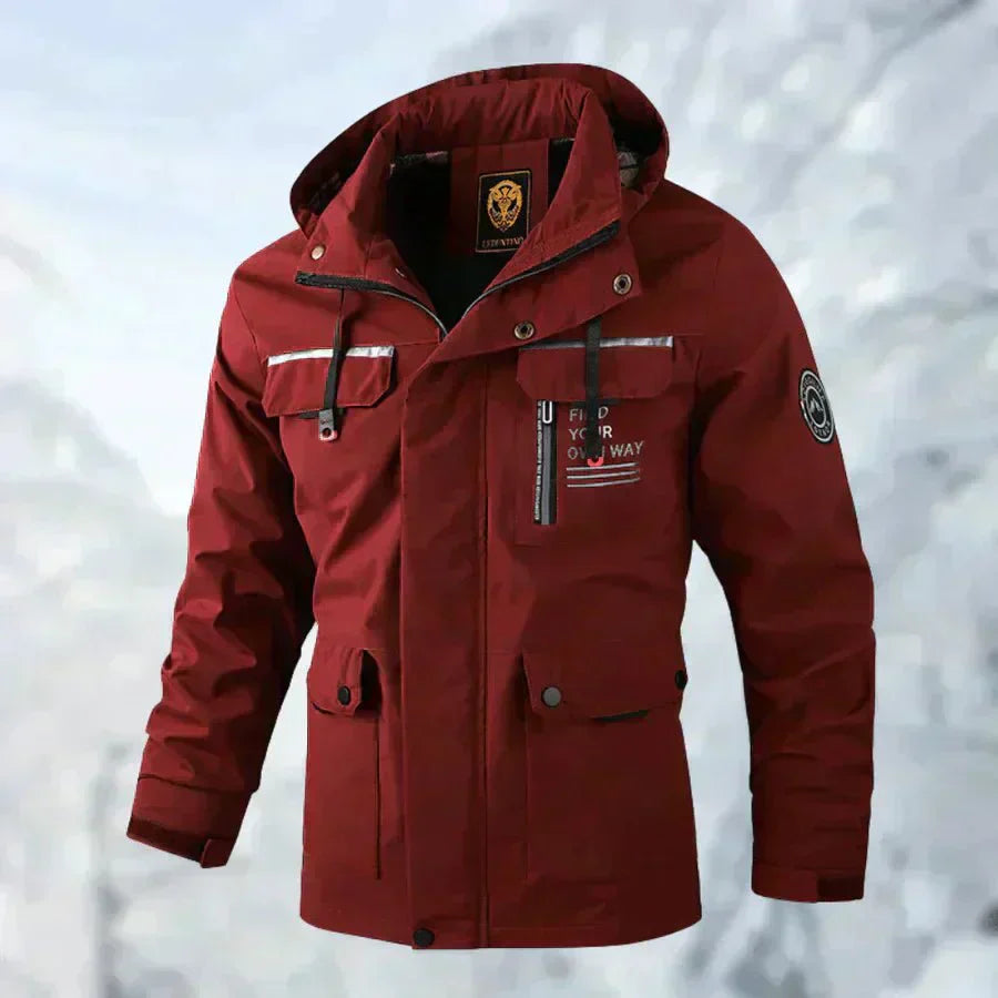 Giacca impermeabile e antivento da uomo - Comodo cappotto da esterno