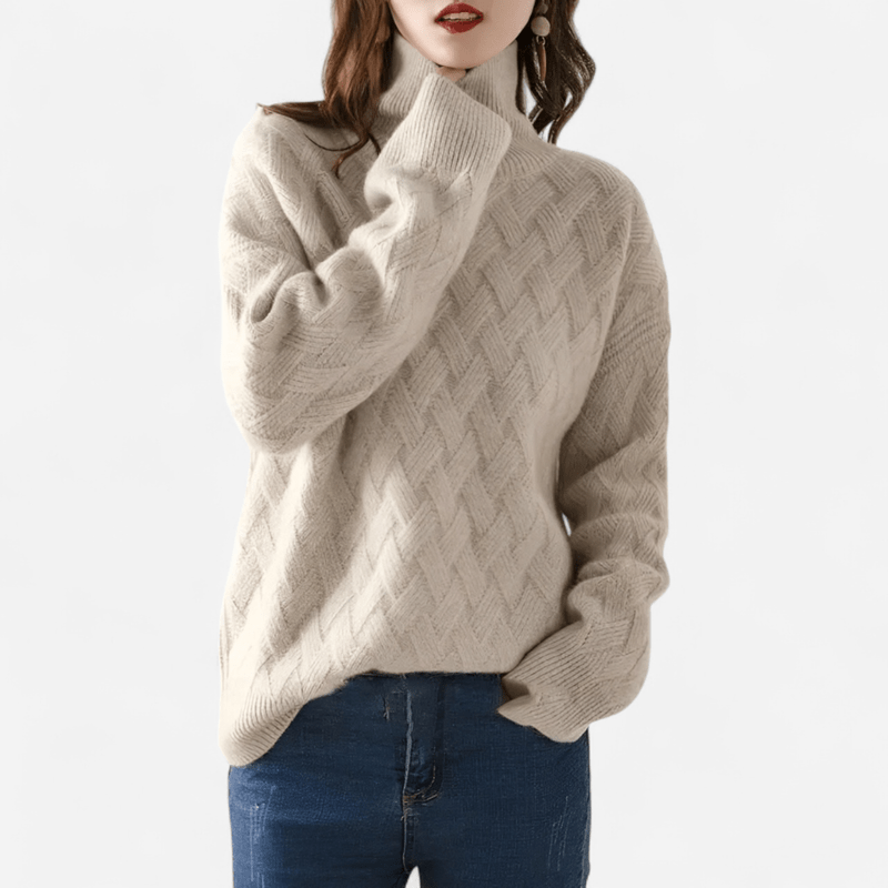 Maglione dolcevita di lusso da donna