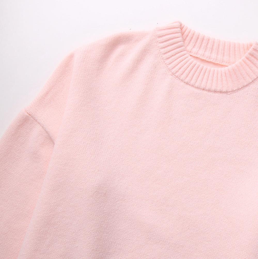 Maglione oversize alla moda da donna con scollo rotondo - elegante e comodo