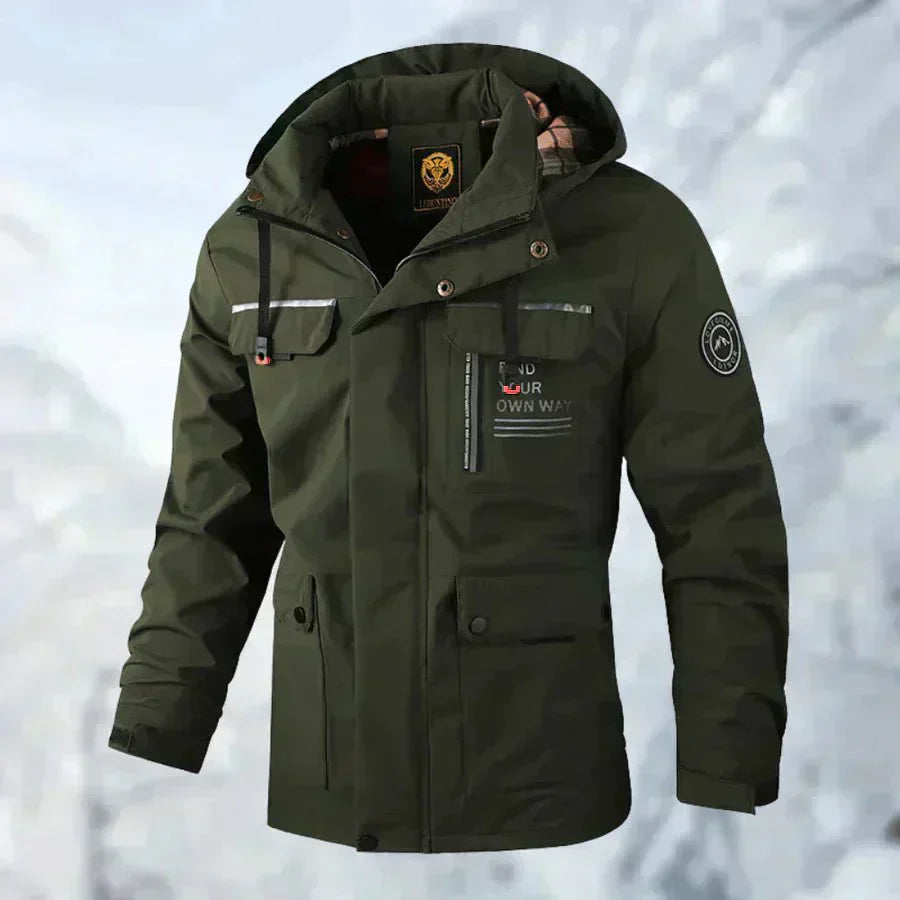 Giacca impermeabile e antivento da uomo - Comodo cappotto da esterno