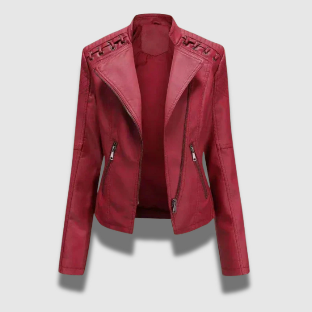 Giacca in pelle Premium Slim da donna