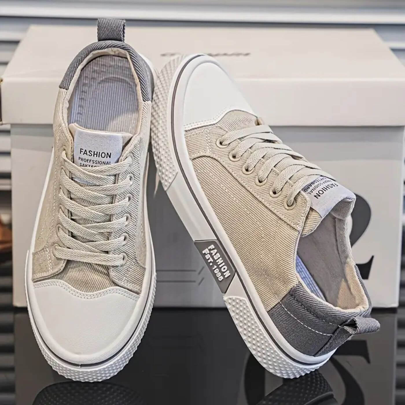 Sneakers comode e casual da uomo con lacci