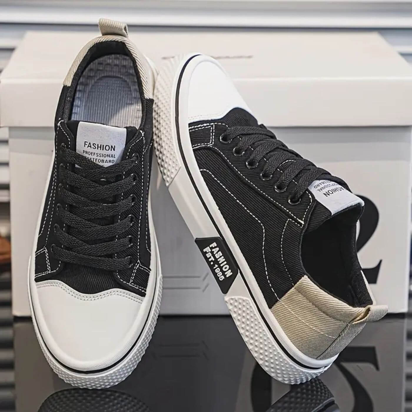 Sneakers comode e casual da uomo con lacci
