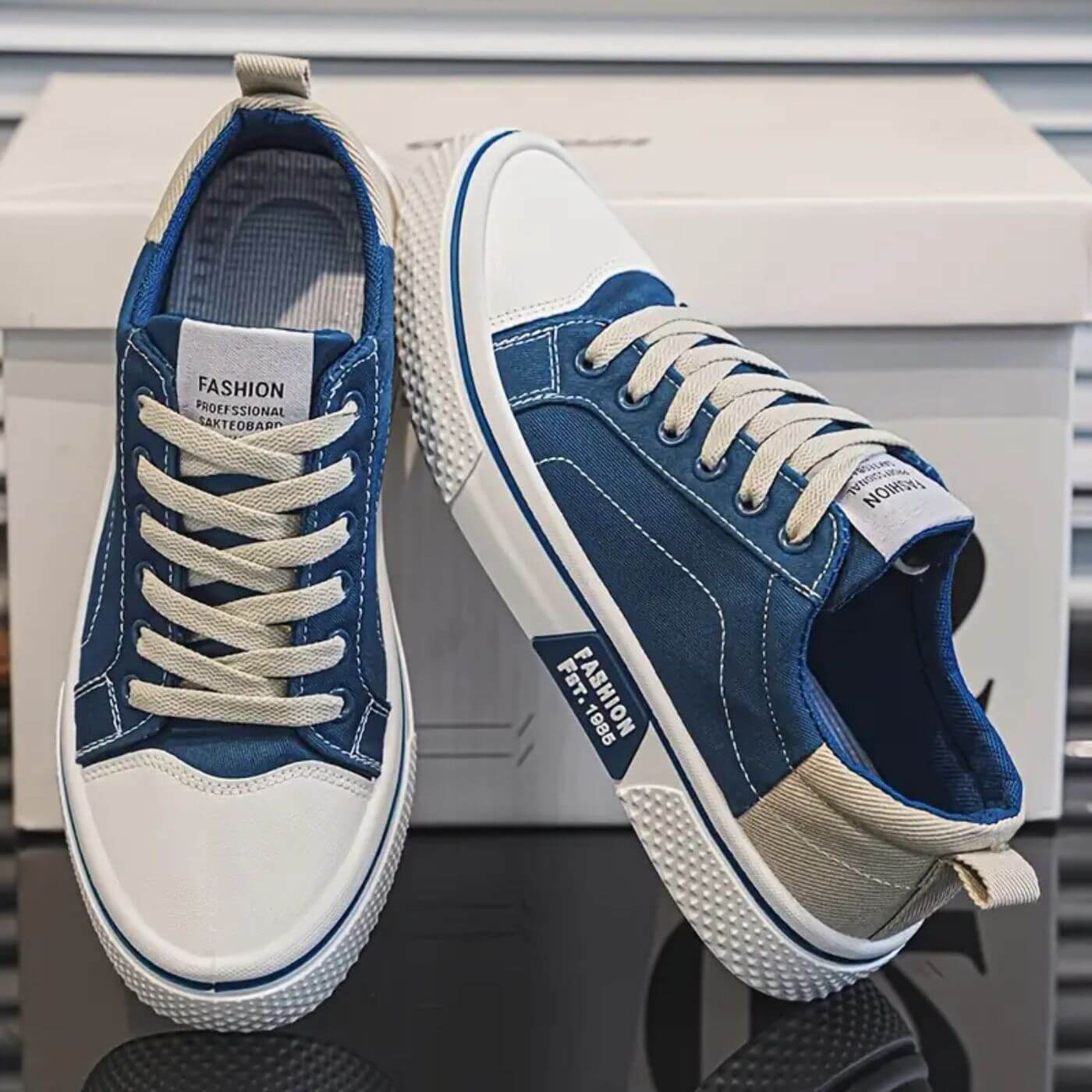 Sneakers comode e casual da uomo con lacci