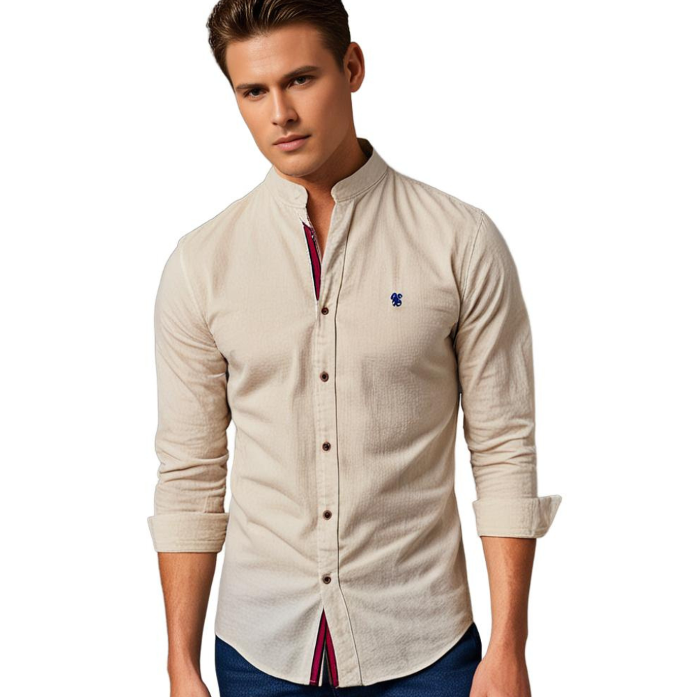 Camicia a maniche lunghe da uomo Premium, resistente e confortevole