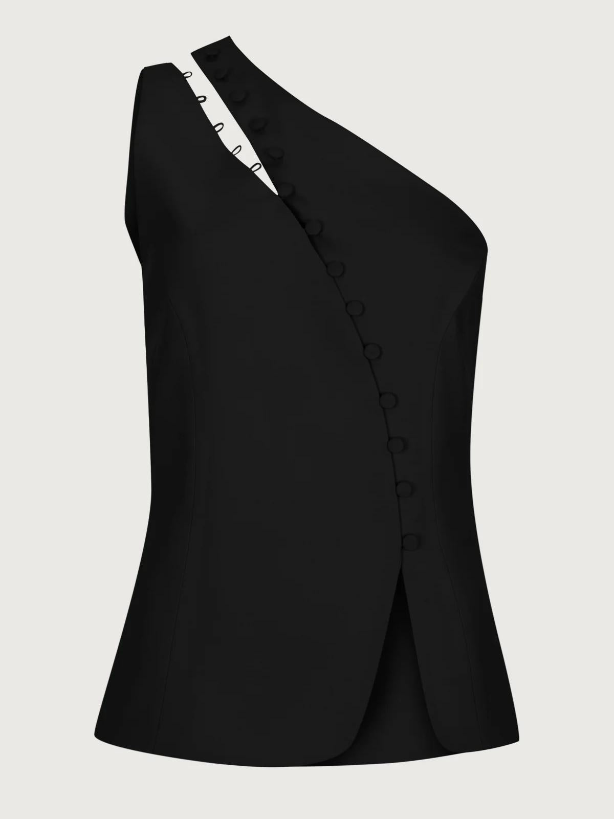 Top monospalla da donna