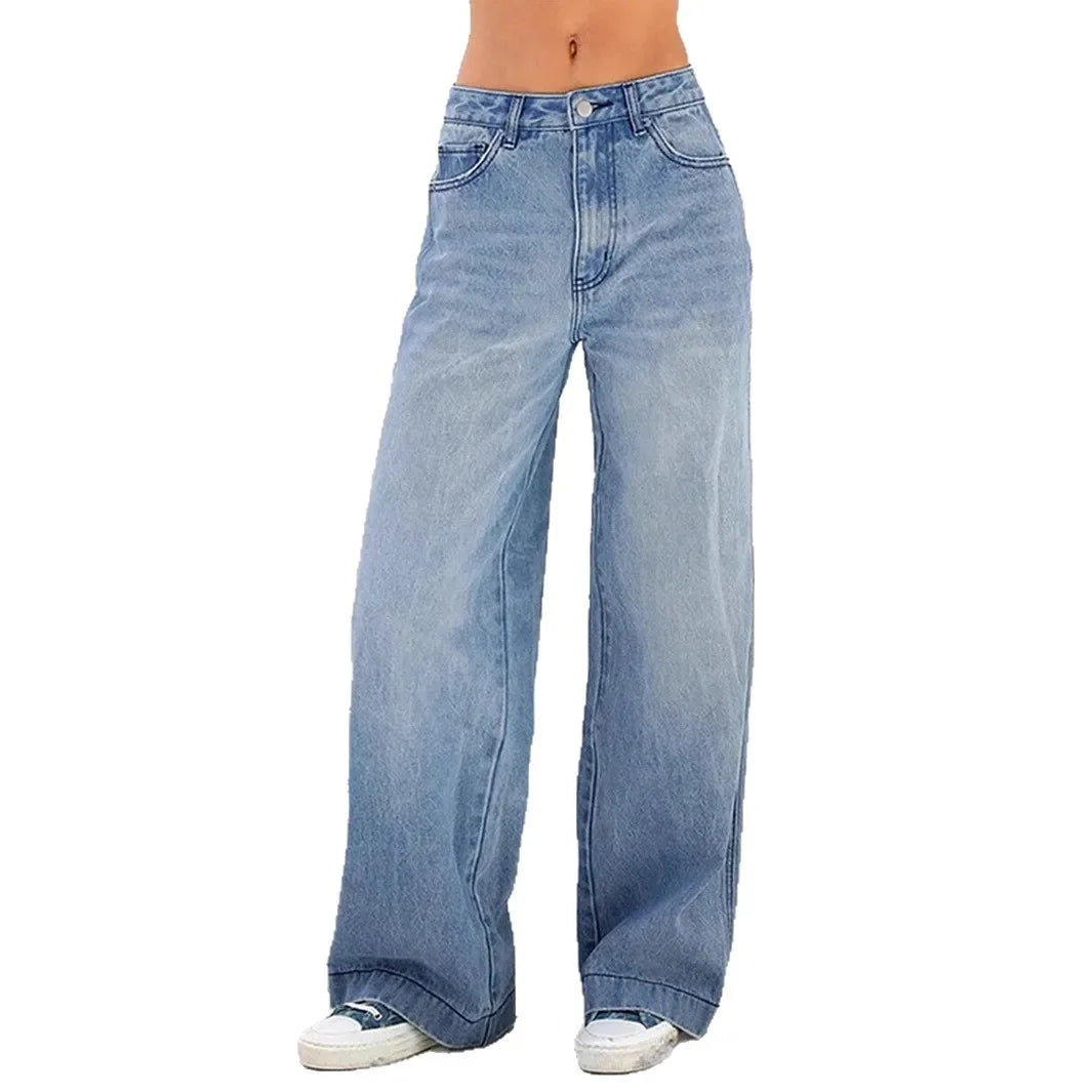 Jeans larghi da donna | Vita alta
