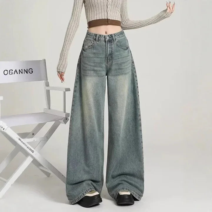 Jeans larghi ed eleganti da donna | Vita alta