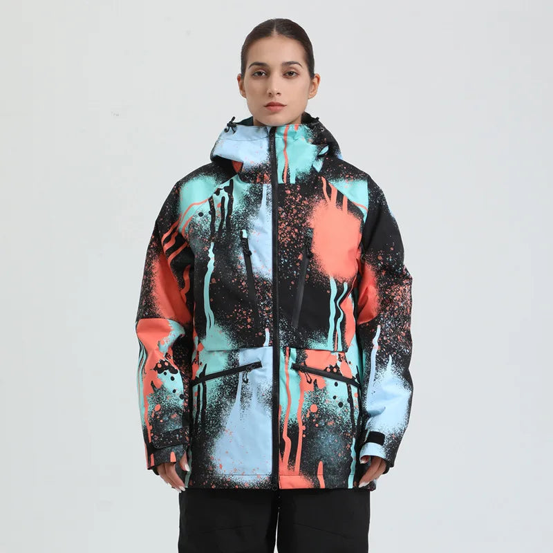 Unisex vinterjakke til snowboard – åndbar og vandafvisende