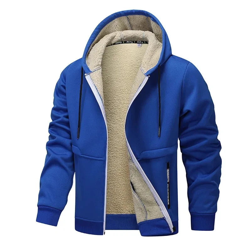 Giacca in pile casual da uomo