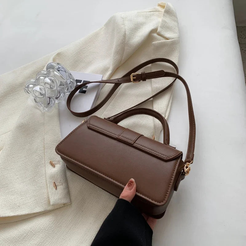 Borsa a tracolla in pelle vintage da donna