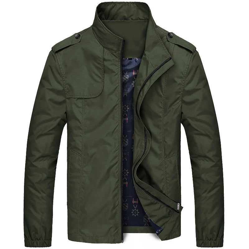 Giubbotto bomber moderno da uomo - Giacca casual con cerniera