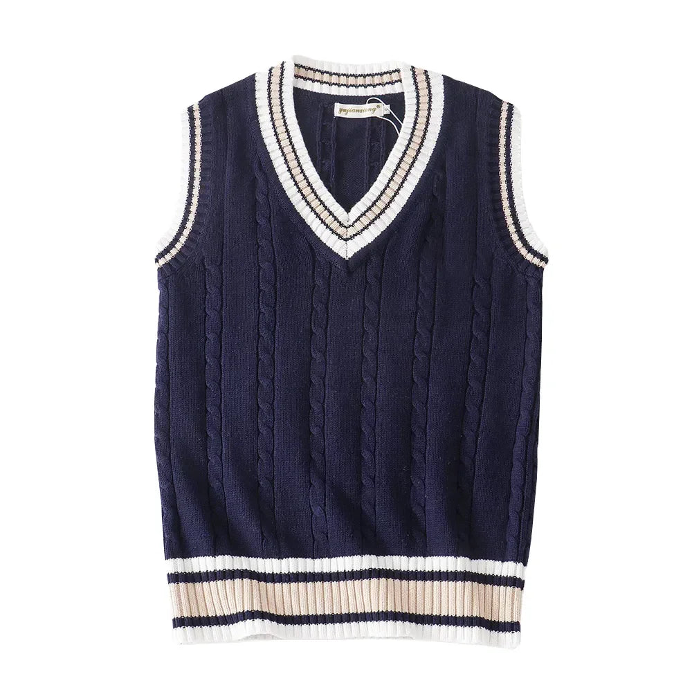 Gilet senza maniche leggero con scollo a V scolpito da uomo - Raffinato