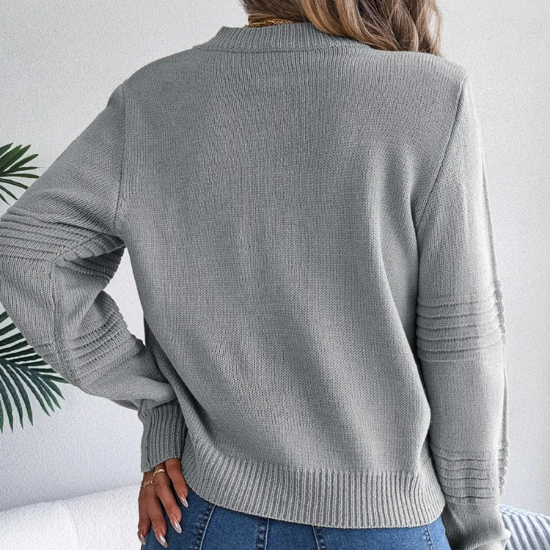 Maglione girocollo elegante da donna - Maglieria comoda e dalla vestibilità rilassata