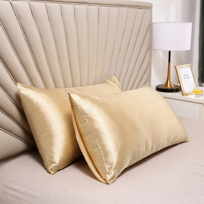 Federe eleganti in raso – effetto seta per un sonno di lusso