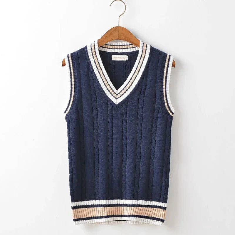 Gilet senza maniche leggero con scollo a V scolpito da uomo - Raffinato