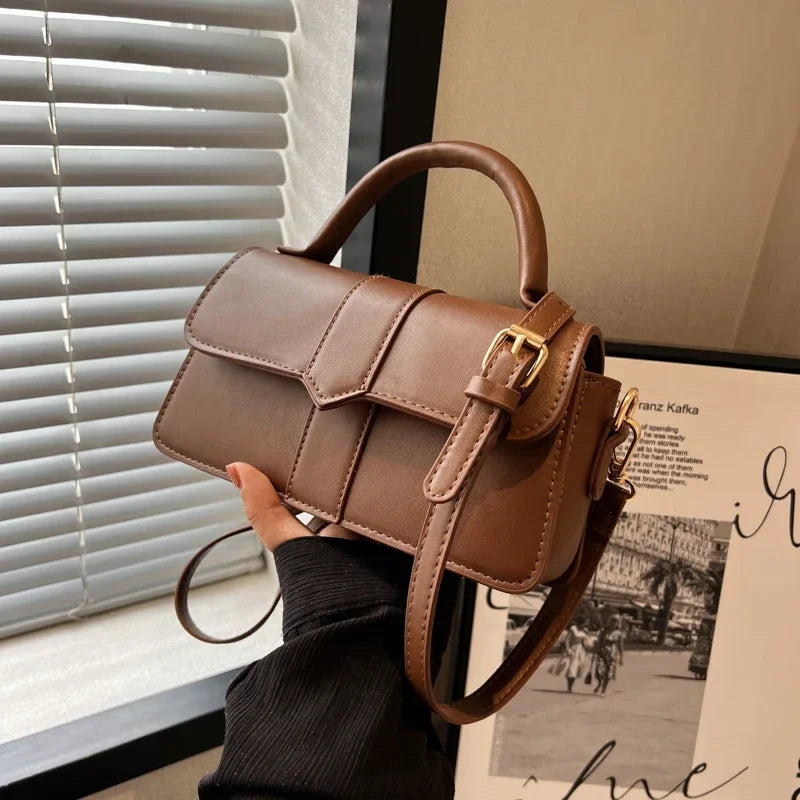Borsa a tracolla in pelle vintage da donna