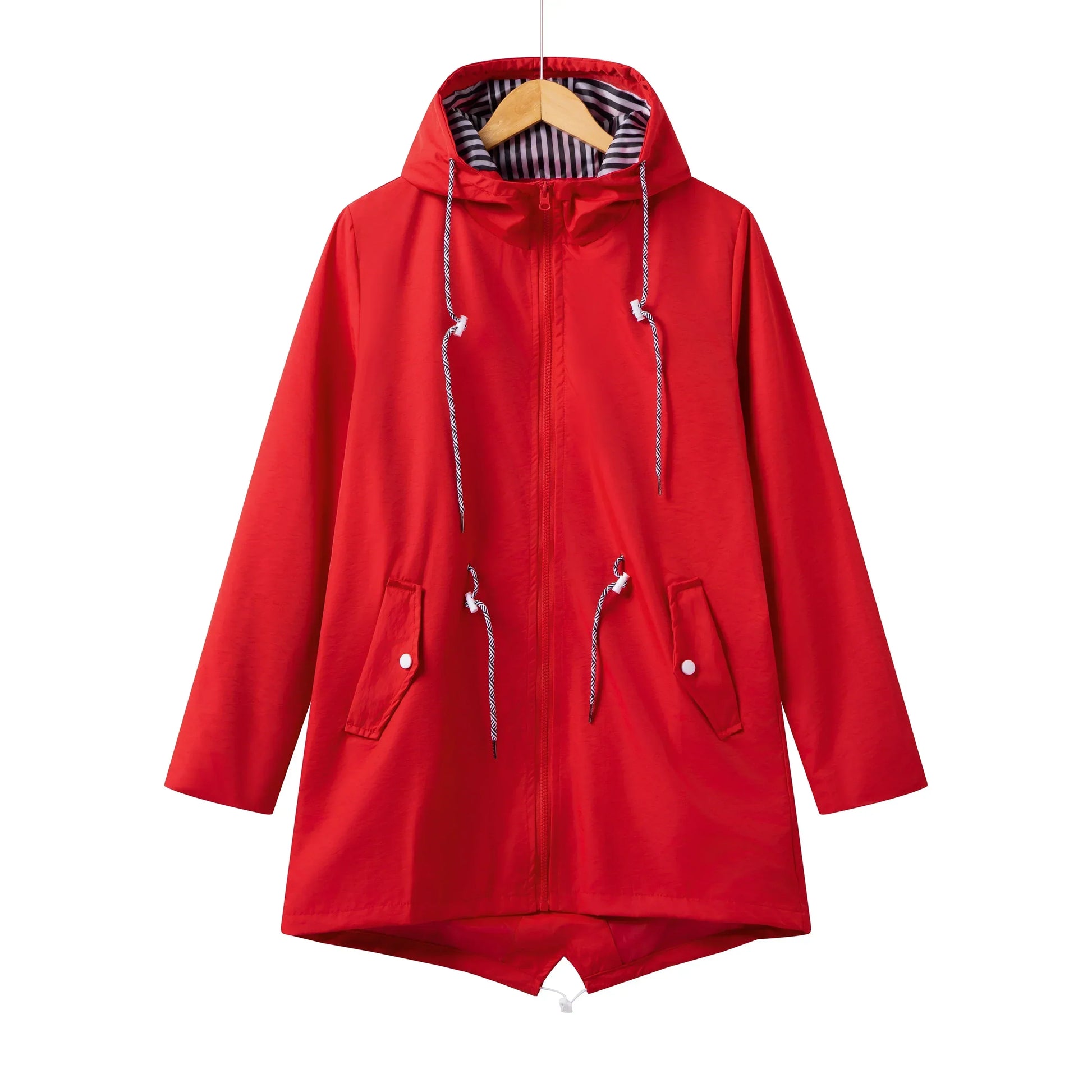 Trench impermeabile con cappuccio da donna | Casuale
