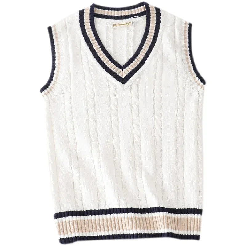 Gilet senza maniche leggero con scollo a V scolpito da uomo - Raffinato