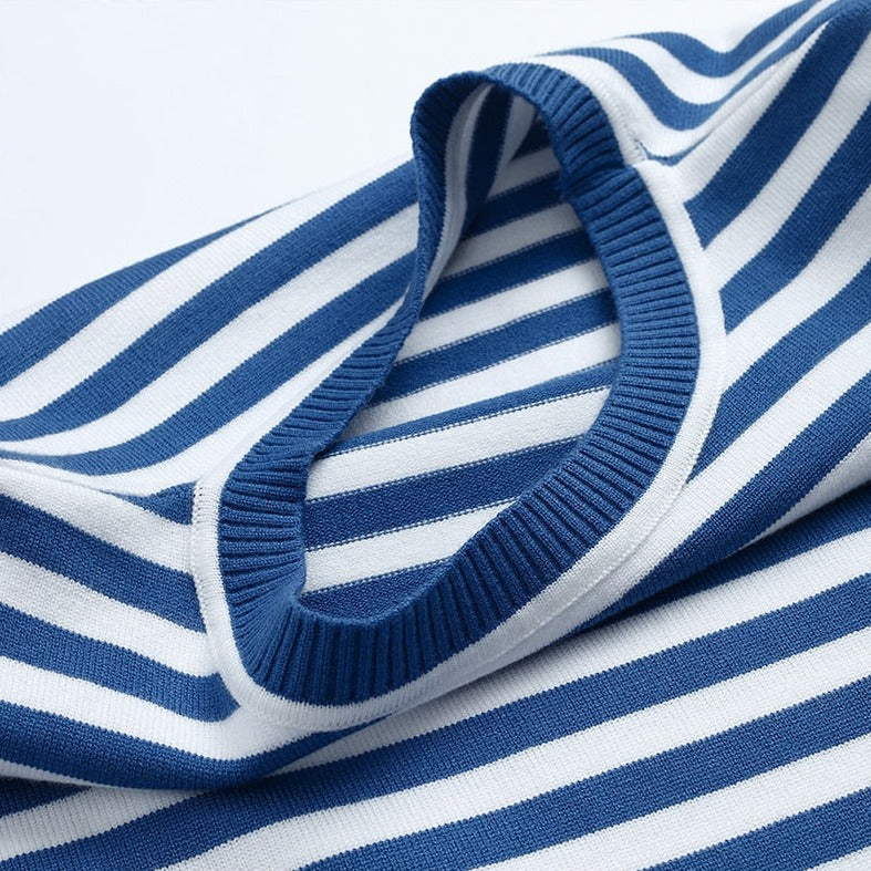 Maglione casual a righe morbide da donna - Comodo a maniche lunghe
