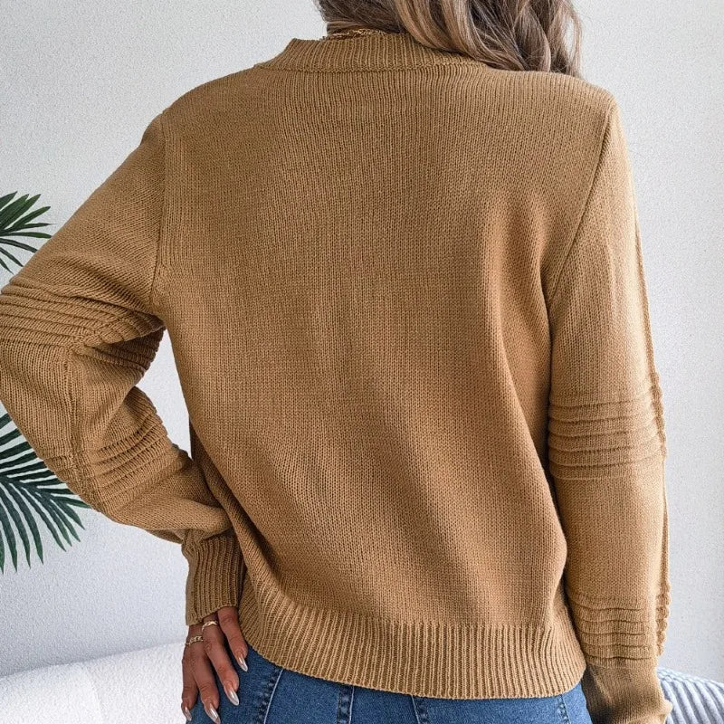 Maglione girocollo elegante da donna - Maglieria comoda e dalla vestibilità rilassata