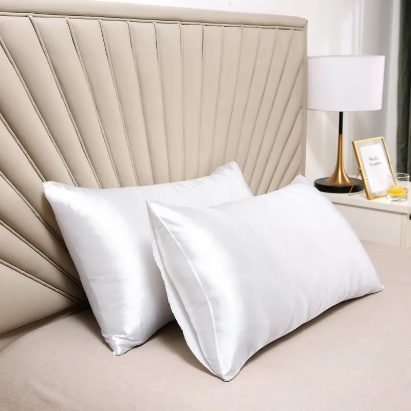 Federe eleganti in raso – effetto seta per un sonno di lusso