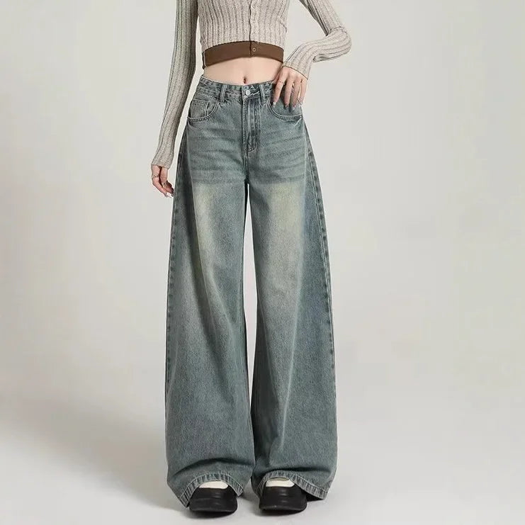 Jeans larghi ed eleganti da donna | Vita alta