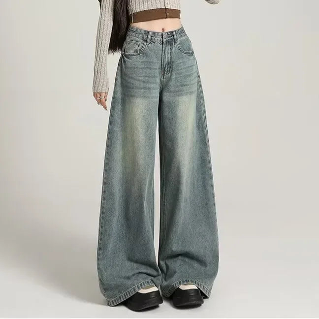 Jeans larghi ed eleganti da donna | Vita alta