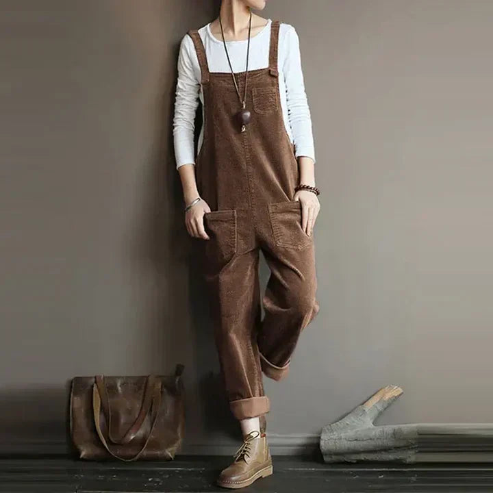 Salopette di jeans casual e di tendenza da donna