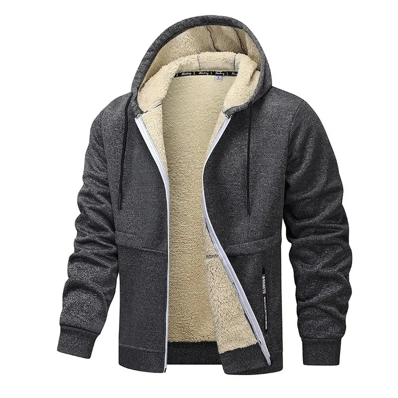 Giacca in pile casual da uomo