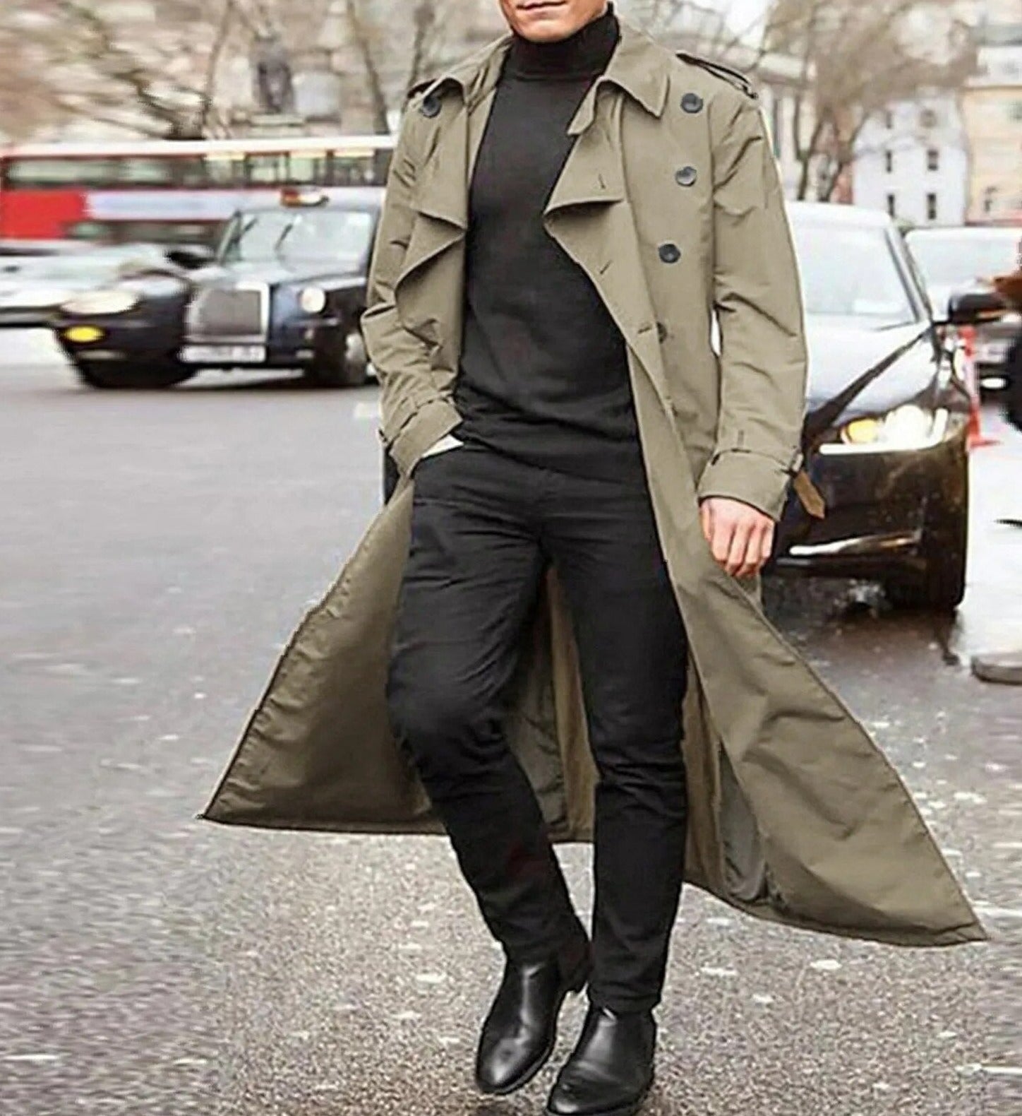 Trench casual e alla moda per uomo