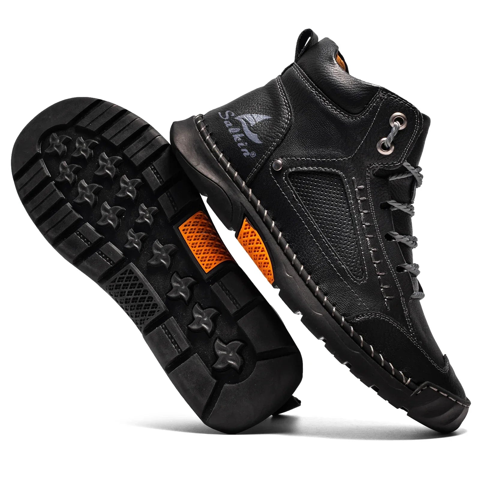 Stivali da Uomo in Pelle Premium Comfort alla Caviglia