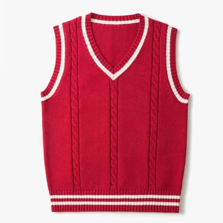 Gilet senza maniche leggero con scollo a V scolpito da uomo - Raffinato