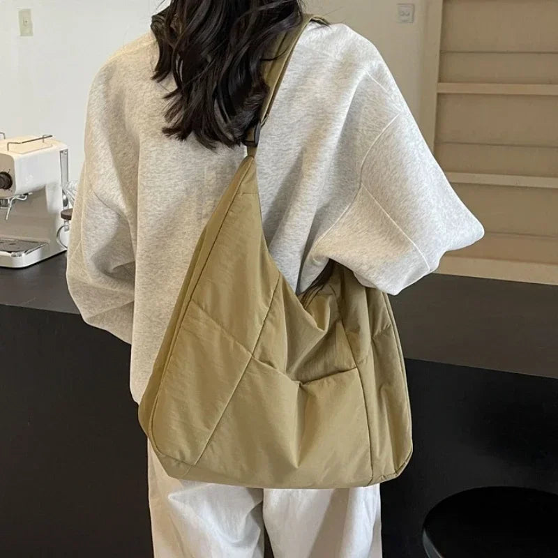 Borsa tote leggera ed elegante per donna – Borsa a tracolla grande e spaziosa