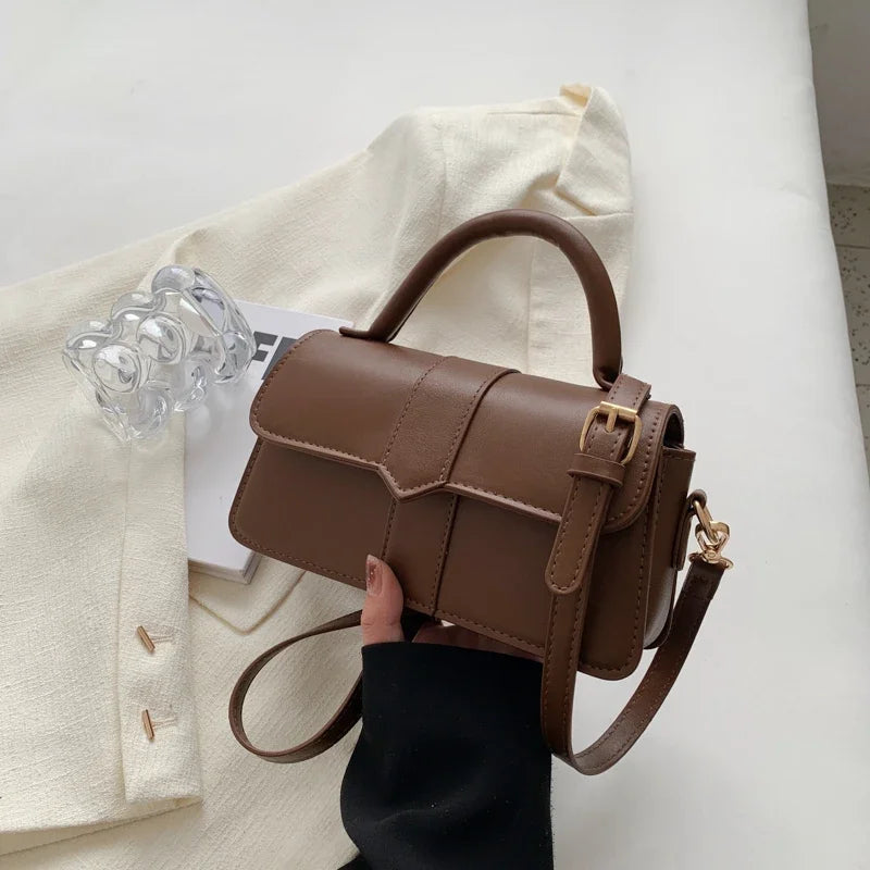 Borsa a tracolla in pelle vintage da donna