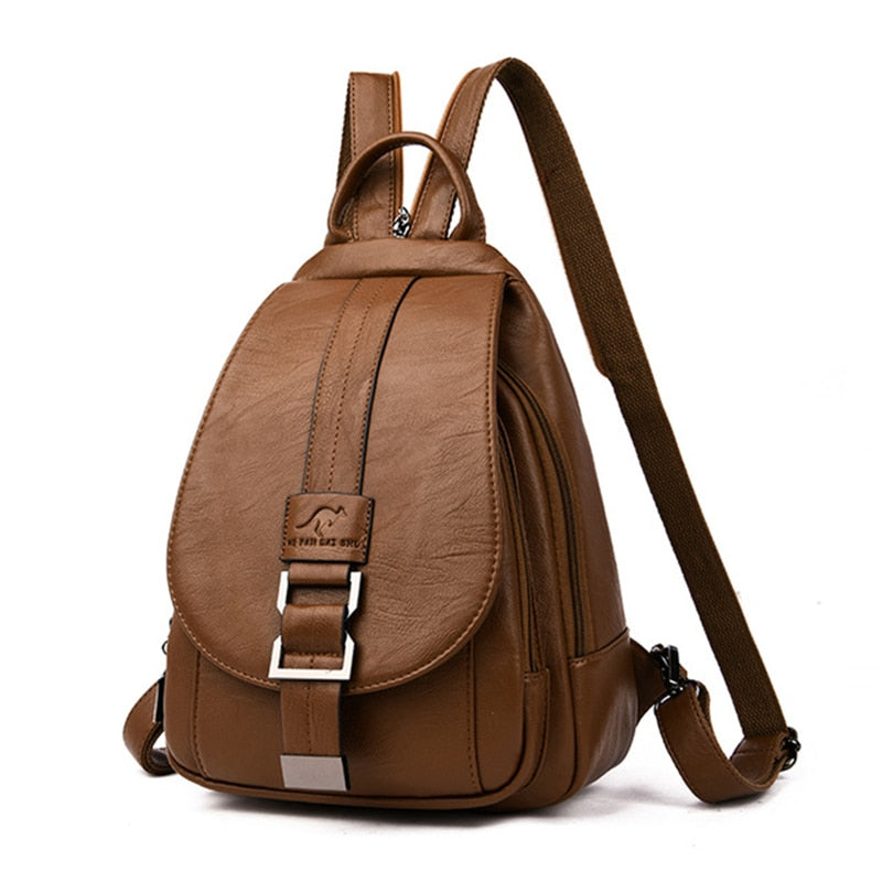 Zaino Mini Donna in Pelle Morbida di Lusso – Zainetto Compatto e Leggero da Viaggio con Spallacci Regolabili
