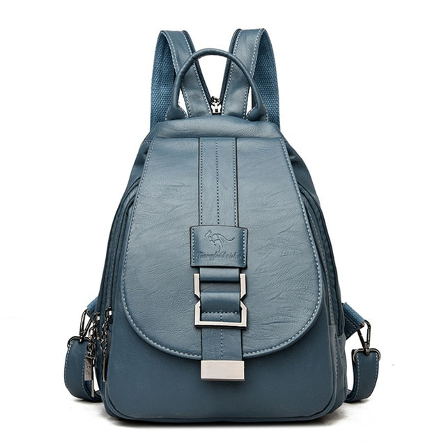 Zaino Mini Donna in Pelle Morbida di Lusso – Zainetto Compatto e Leggero da Viaggio con Spallacci Regolabili