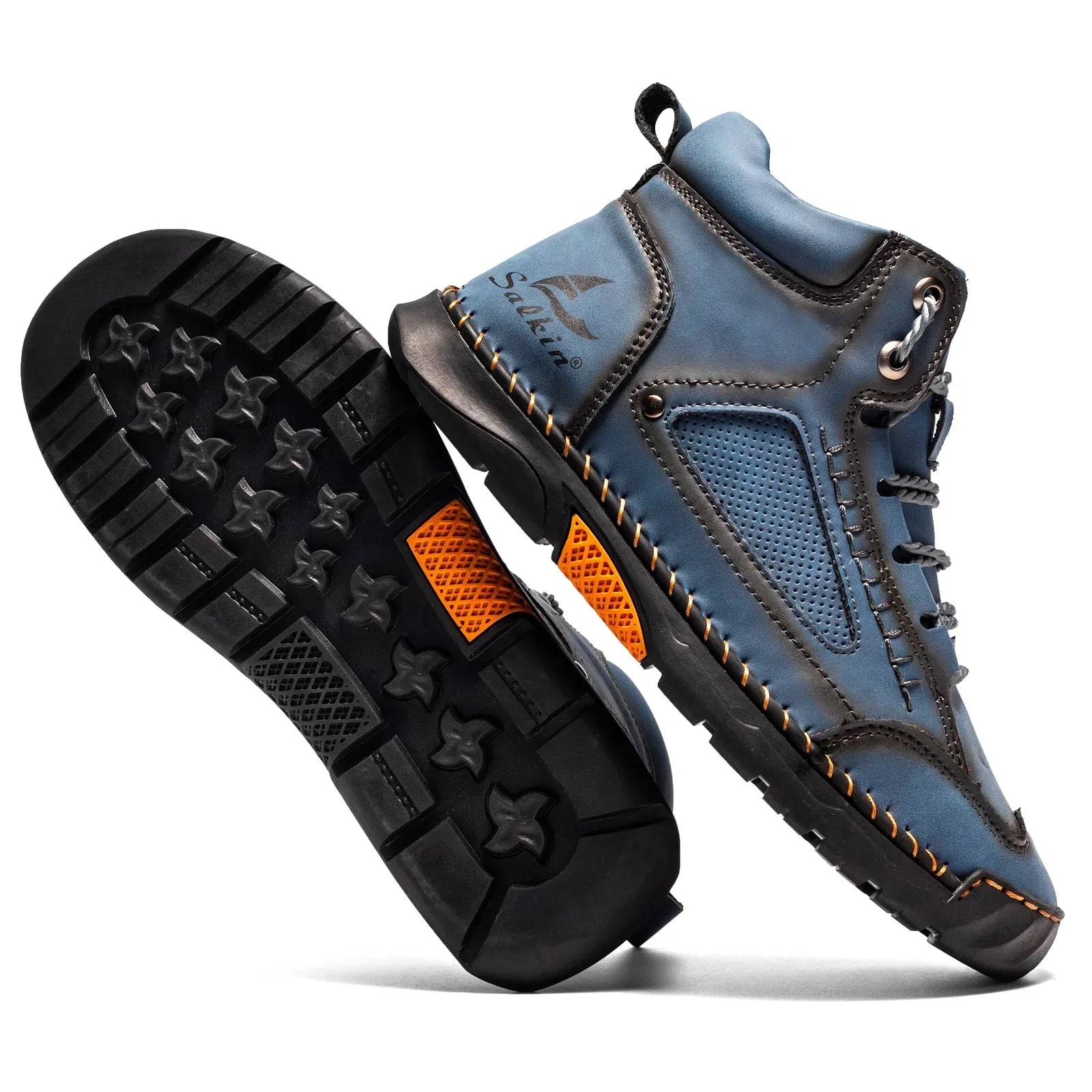 Stivali da Uomo in Pelle Premium Comfort alla Caviglia