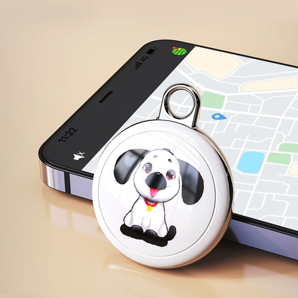 Mini localizzatore GPS impermeabile per cani e gatti - Collare di localizzazione intelligente a lunga distanza compatibile con iOS e Android
