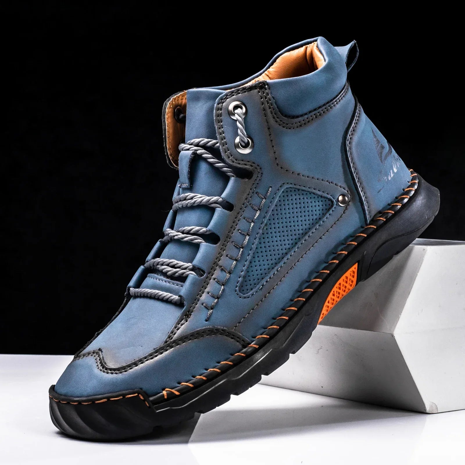 Stivali da Uomo in Pelle Premium Comfort alla Caviglia