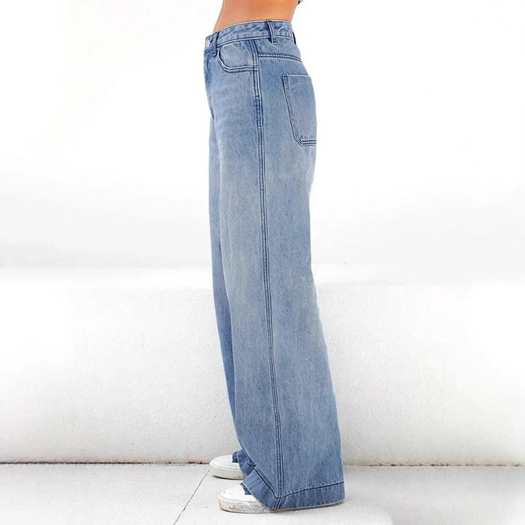 Jeans larghi da donna | Vita alta
