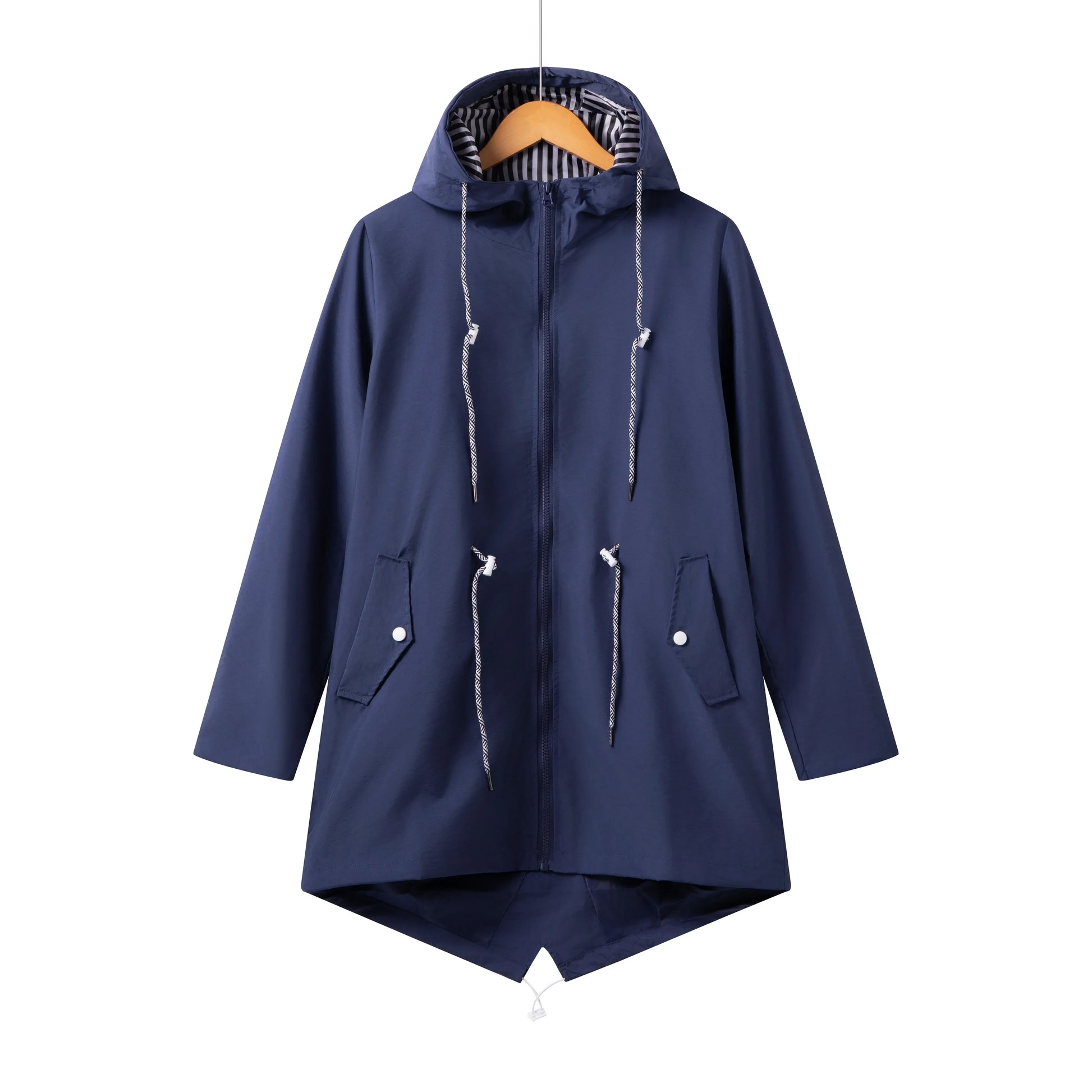 Trench impermeabile con cappuccio da donna | Casuale