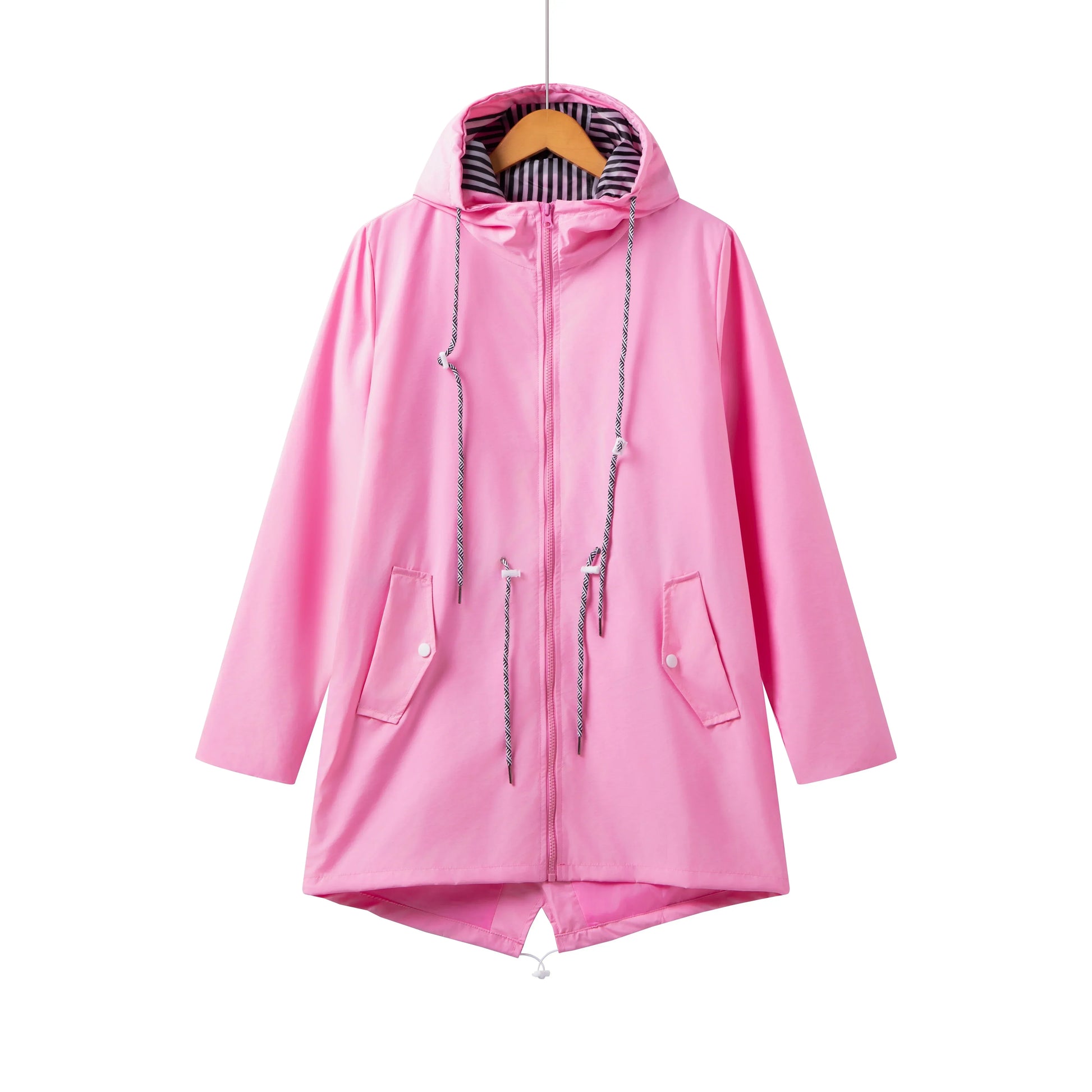 Trench impermeabile con cappuccio da donna | Casuale