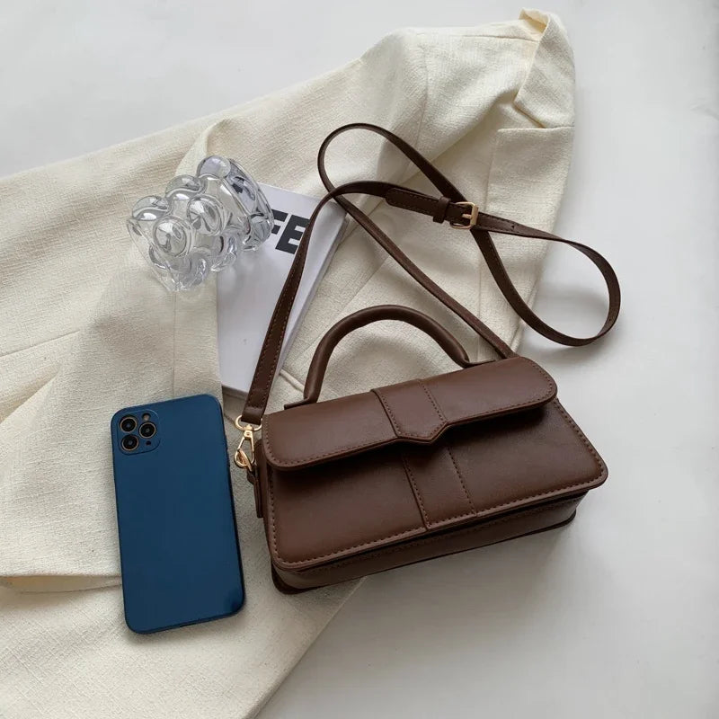 Borsa a tracolla in pelle vintage da donna