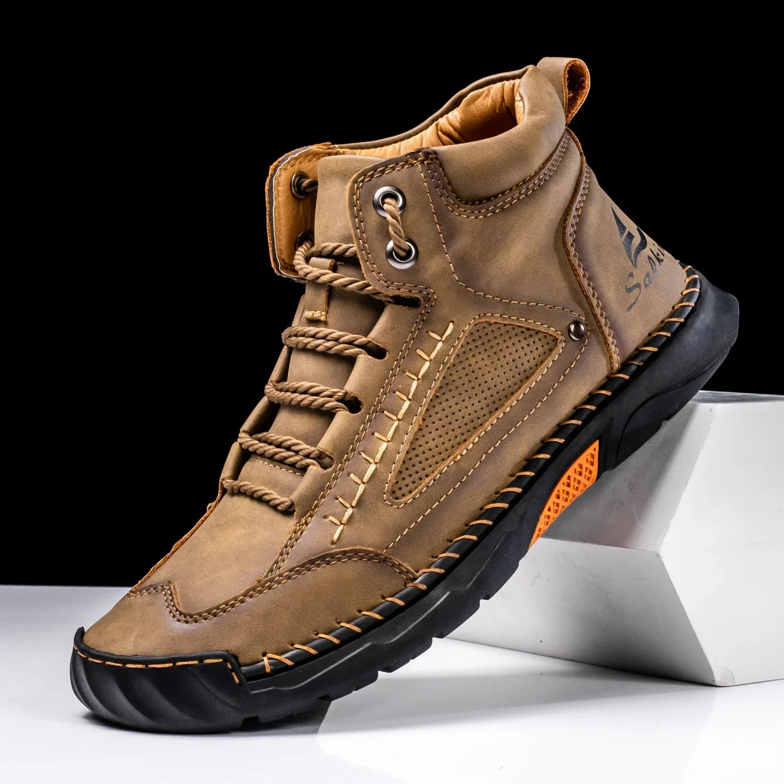 Stivali da Uomo in Pelle Premium Comfort alla Caviglia