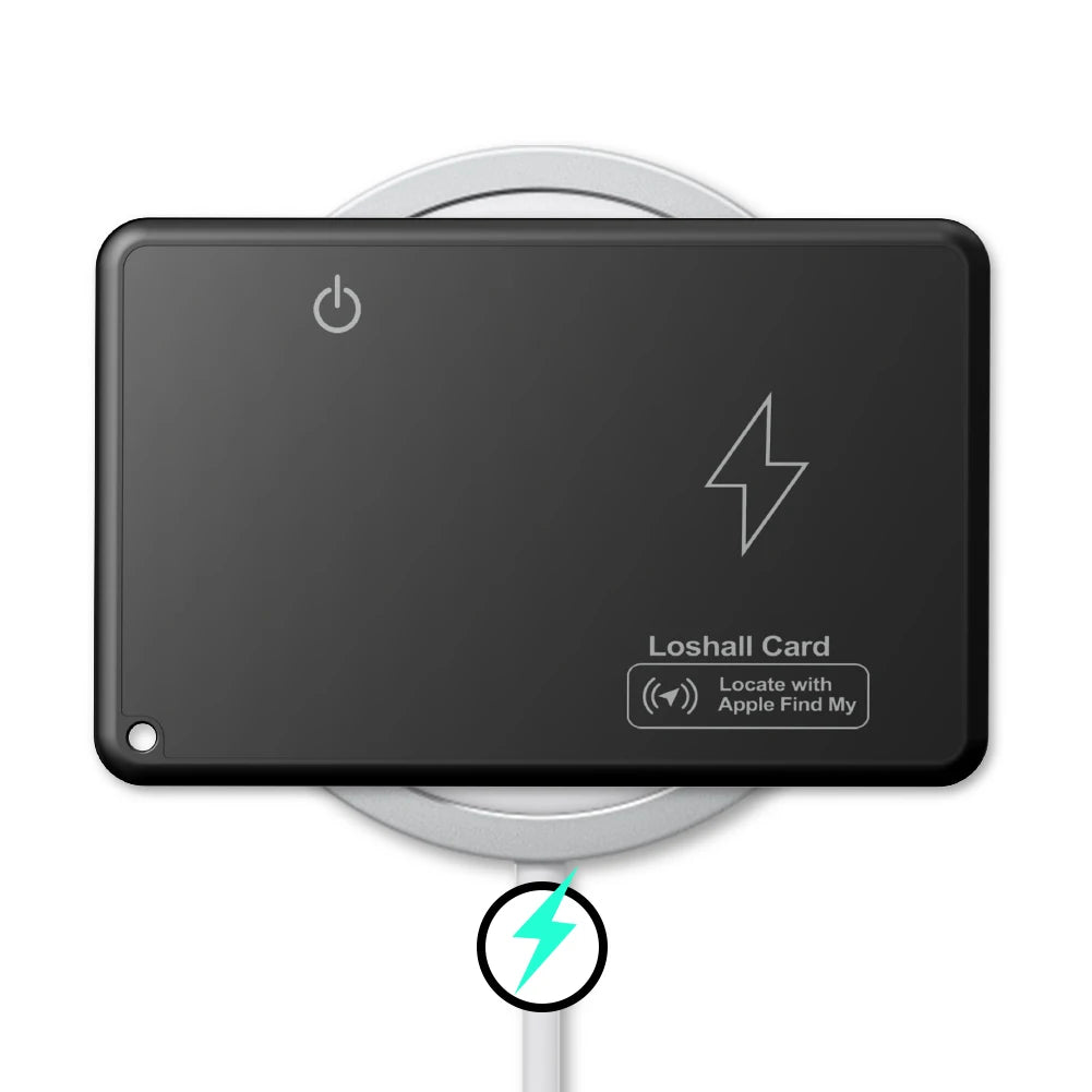 Scheda di localizzazione portafoglio intelligente – Localizzatore GPS wireless con ricarica per iPhone e dispositivi Apple – Sostituto sottile AirTag compatibile con Find My