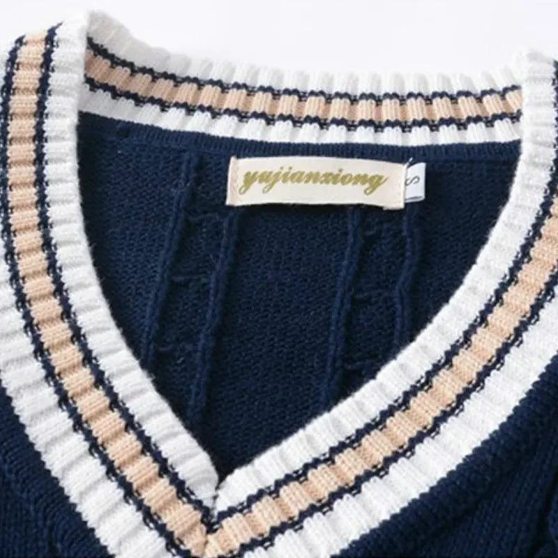 Gilet senza maniche leggero con scollo a V scolpito da uomo - Raffinato